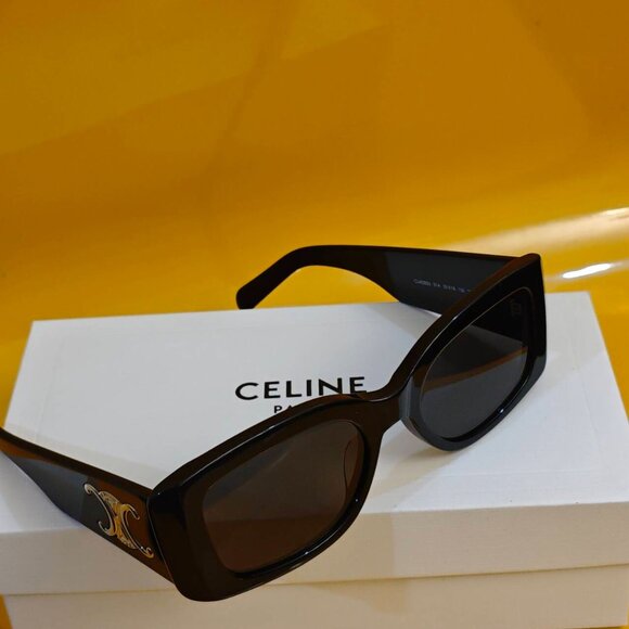 Celine Black Rectangular Sunglasses main image 5